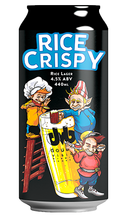 Double Vision Rice Crispy Rice Lager 4.5% 440ml