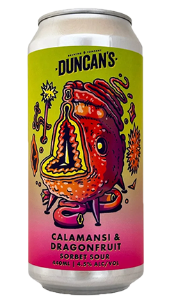 Duncans Calamansi & Dragonfruit Sorbet Sour 4.5% 440ml