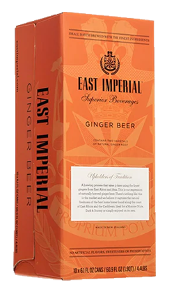 East Imperial Ginger BEER 180ml 10pk Cans (orange)