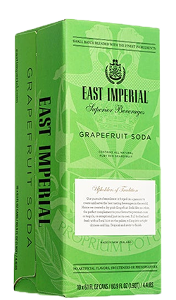 East Imperial Grapefruit SODA 180ml 10pk Cans (green)