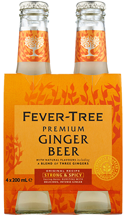 Fever Tree Ginger Beer 200ml 4pk bottles