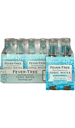 Fever Tree LIGHT Mediterranean Tonic 200ml CASE 24pk (BB 31/05/24)