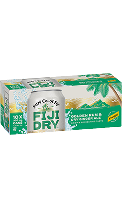 Fiji Dry Ginger Ale 330ml 10pk Can