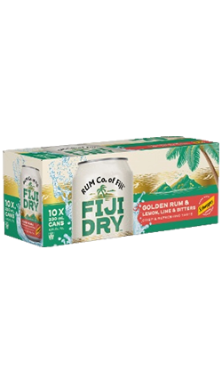 Fiji Dry Lemon Lime Bitters 330ml 10pk Can