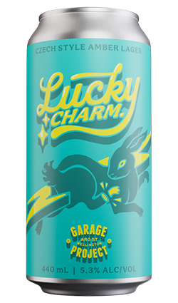 DAMAGED Garage Project Lucky Charm Lager 5.3% 440ml BB 04/26
