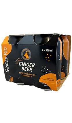 Ginger Kid Ginger Beer 8% 330ml 4pk Cans