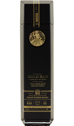 DAMAGED Gold Bar BLACK Bourbon Double Cask 750ml
