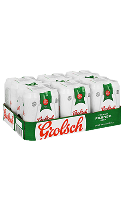 DAMAGED Grolsch Cans 500ml 24pk (BB 01/05/26)