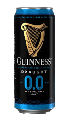 DAMAGED Guinness Draught ZERO 0.0% CAN 440ml