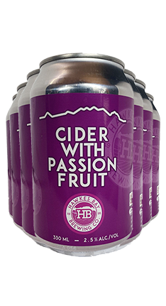 Hawkes Bay Cider w/ Passionfruit 2.5% 330ml 12pk CANS
