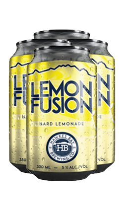 DAMAGED Hawkes Bay Lemon Fusion 330ml 4pk CANS BB 04/26