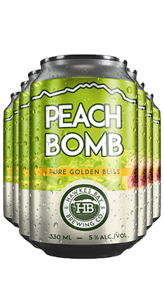 Hawkes Bay Peach Bomb 330ml 12pk CANS (due mid May)