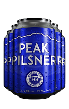 Hawkes Bay Peak Pilsner 330ml 6pk CANS