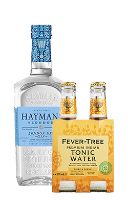 Haymans London Dry Gin 1000ml + FT Indian Tonic 4pk (BB Feb)