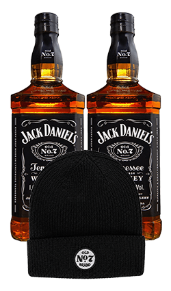 Jack Daniels 1000ml x2 + Beanie