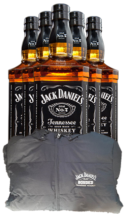 Jack Daniels 1000ml x 12 Bottles & Jacket ( XXL )