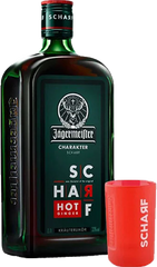 Jagermeister Scharf Hot Ginger 700ml with Shot Glass Whisky and More