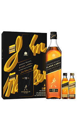 Johnnie Walker Black with Minis 700ml Giftpack