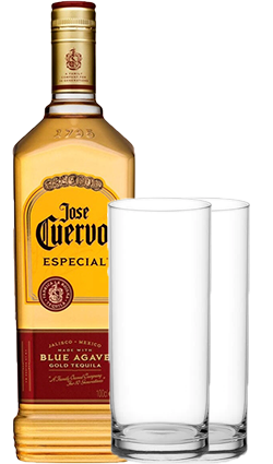 Jose Cuervo Especial Gold 1000ml with 2 Glasses