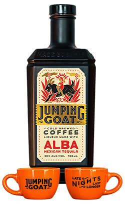 Jumping Goat Coffee x Alba Tequila 30% 700ml + Mini Cups