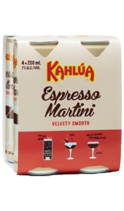 Kahlua Espresso Martini 200ml 4pk