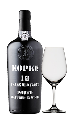 Kopke 10YO Tawny Port 750ml + Glass
