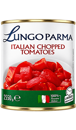 Lungo Parma Chopped Tomatoes Brix 8 2.5kg