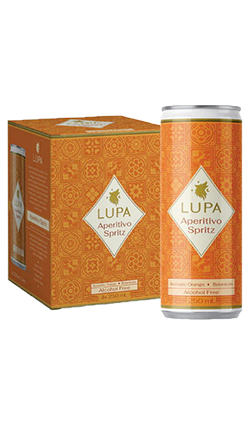 Lupa Aperitivo Spritz Non Alc 250ml 4pk Cans