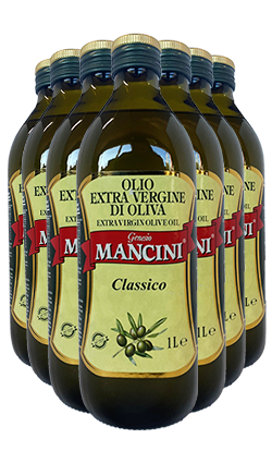 Mancini Classico Extra Virgin Olive Oil 12PK CASE 1000ml BOTTLE
