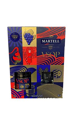 Martell VSOP 700ml + 2 glasses