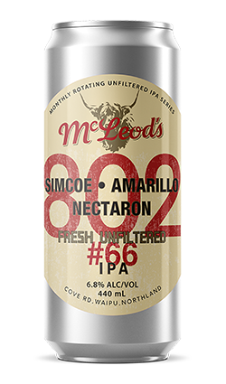 McLeods 802 #66 Unfiltered IPA 6.8% 440ml