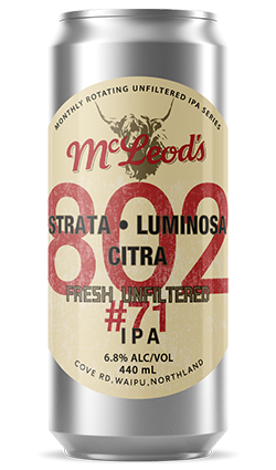 McLeods 802 #71 Unfiltered IPA Strata Luminosa 440ml