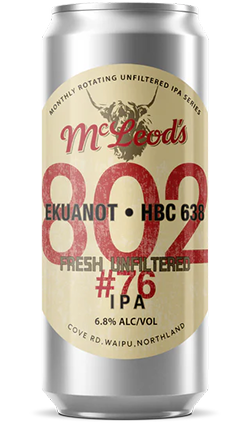 McLeods 802 #76 Unfiltered IPA 440ml Can