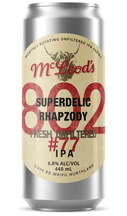 McLeods 802 #77 Unfiltered IPA 440ml Can