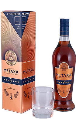 Metaxa 7 Stars 700ml + Glass