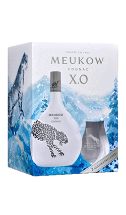 Meukow XO Ice Panther 700ml + Glasses