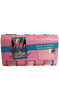 Miami Wine Cooler Peach & Guava 5% 330ml 6pk