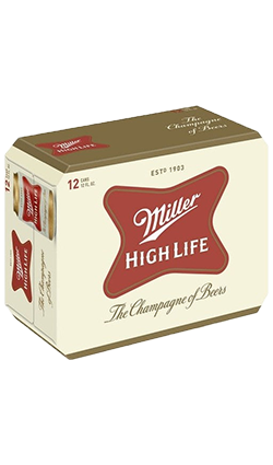 DAMAGED Miller High Life 11pk 355ml CANS (BB 15/6/26)