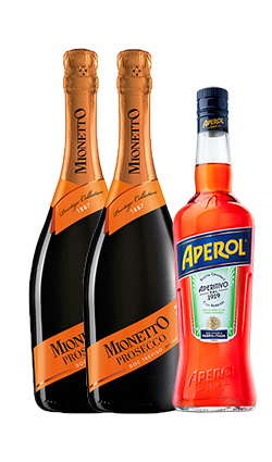 Aperol Spritz Triple Pack - 2 x Mionetto Prosecco & 1 x Aperol 700ml