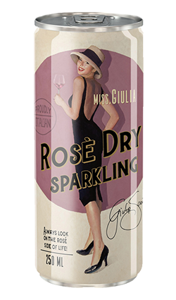 Miss Giulia Rose Dry Sparkling 250ml Can