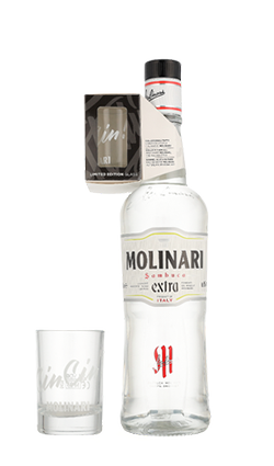 Molinari Sambuca 700ml + Glass