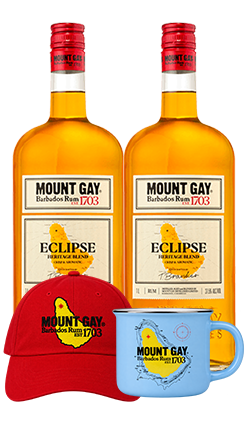Mount Gay Rum ECLIPSE 1000ml x2 + Mug & Cap
