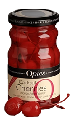 Opies Maraschino Cherries with Stems 225gm