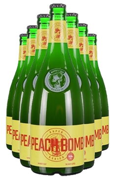 Hawkes Bay Peach Bomb 12 PACK 620ml BOTTLES