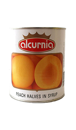 DAMAGED Alcurnia Peach Halves In Syrup 840g
