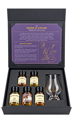 Regions of Scotland Tasting Set 5x30ml WITH GLASS