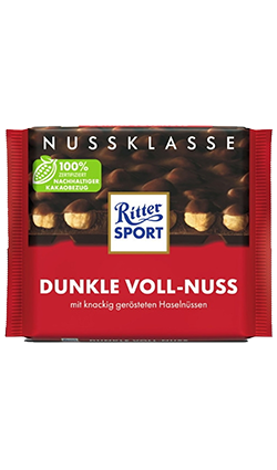 Ritter Sport Dark Chocolate with whole nuts 100g