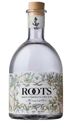 Roots Norwester Navy Strength Dry Gin 700ml 54.5% (was $89.99)