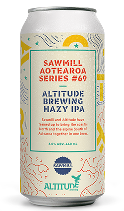 Sawmill Aotearoa Series #69 Hazy IPA Collab Altitude Brewing 440ml