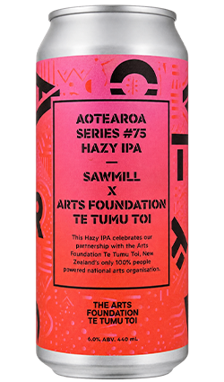 Sawmill Aotearoa Series #75 Hazy IPA Arts Foundation 6% 440ml